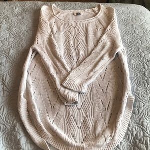 Old Navy white knit sweater